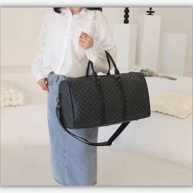 Sac de voyage cuir femme luxe Noir Dailysac