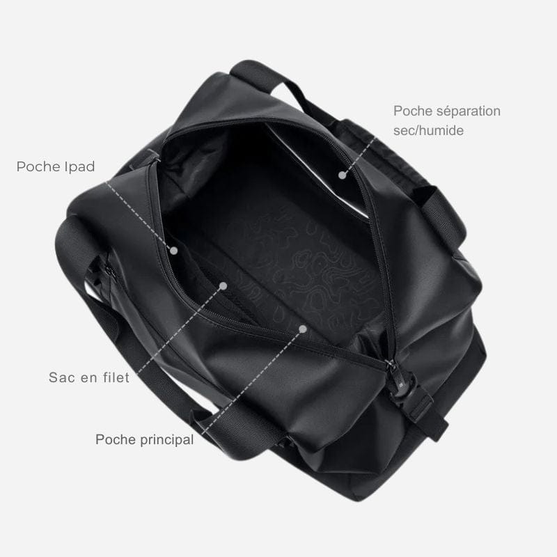 Sac de voyage dimension cabine - 48x22x22cm Noir Dailysac