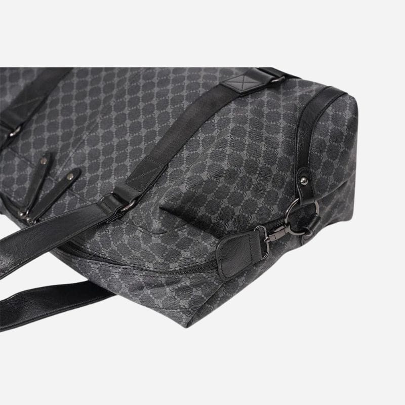 Sac de voyage en cuir femme Noir et Gris Dailysac