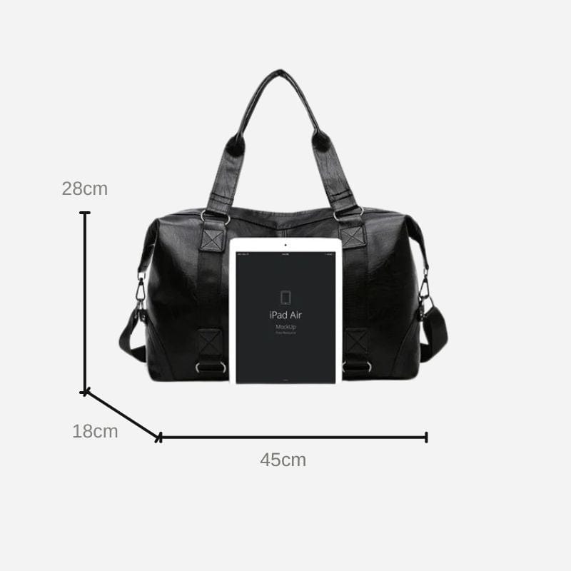 Sac de voyage femme cuir noir Noir Dailysac