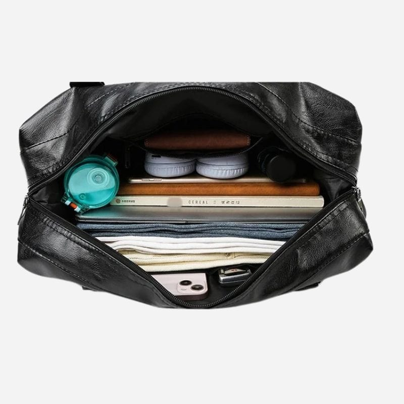 Sac de voyage femme cuir noir Noir Dailysac
