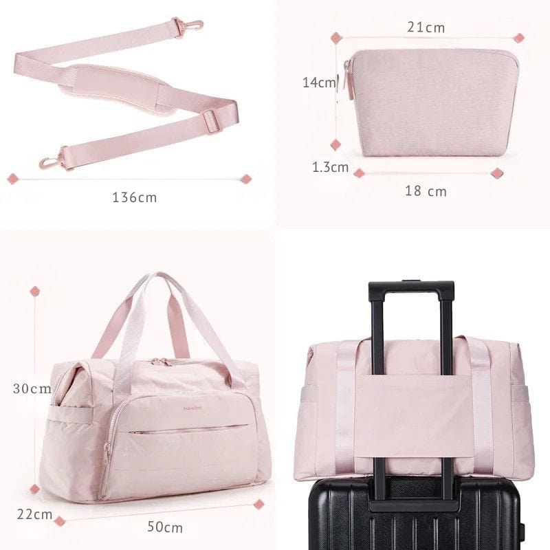 Sac de voyage femme rose Rose Dailysac