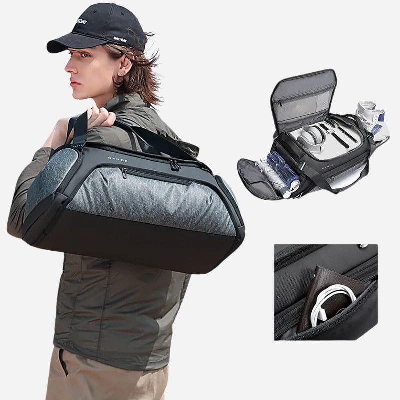 Sac de voyage gris Gris Dailysac