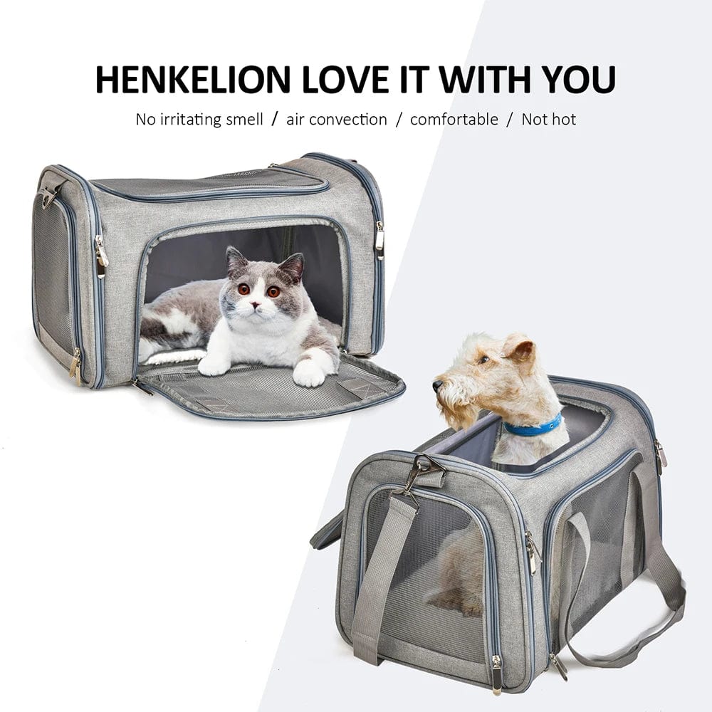 Dog Carrier Bag Soft Side Backpack Cat Pet Carriers Dog Travel Bags Airline Approved Transport For Small Dogs Cats Outgoing Dailysac