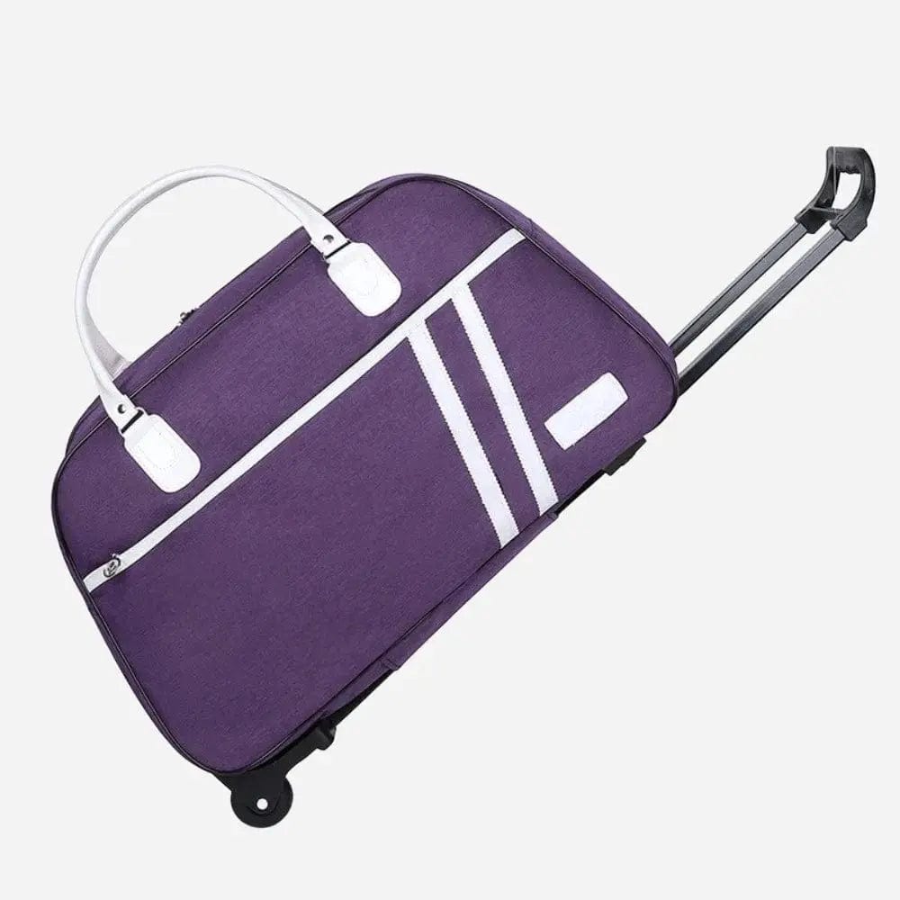 Grand sac de voyage sur roulettes Violet Dailysac