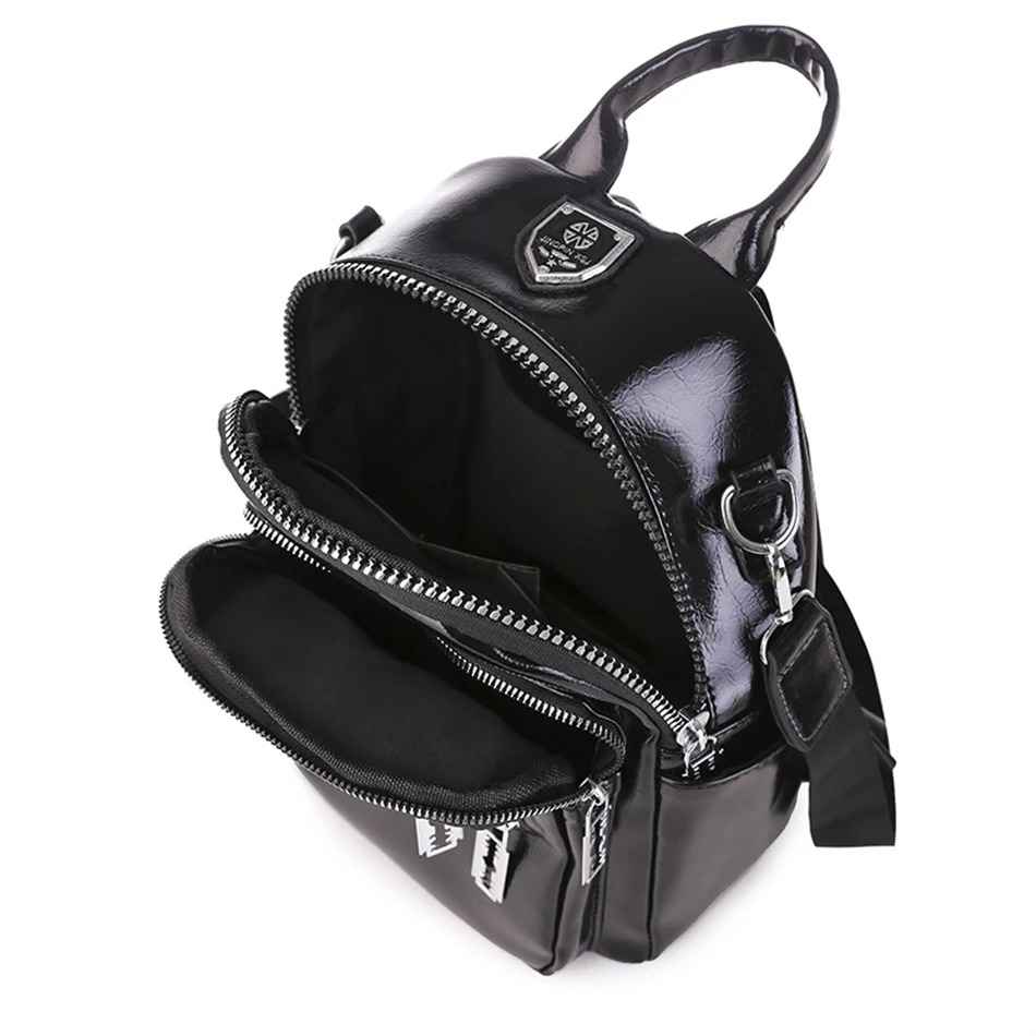 Mini sac à dos cuir femme Noir Dailysac