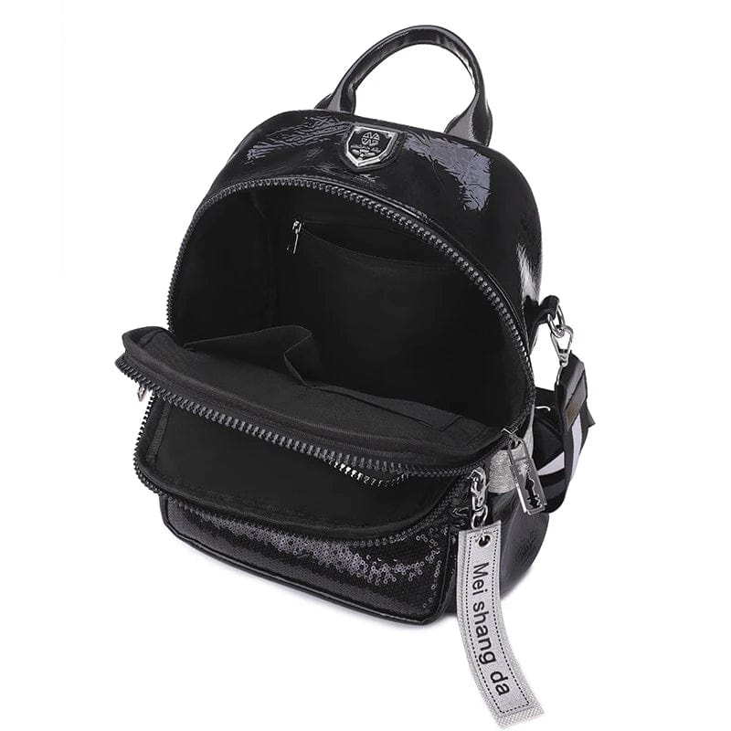 Petit sac à dos cuir femme noir Noir Dailysac