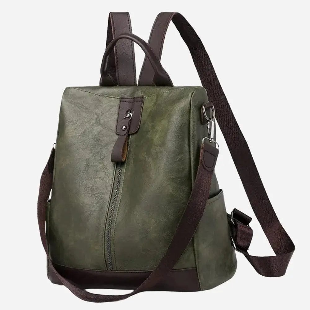 Petit sac de voyage femme cuir Vert Dailysac