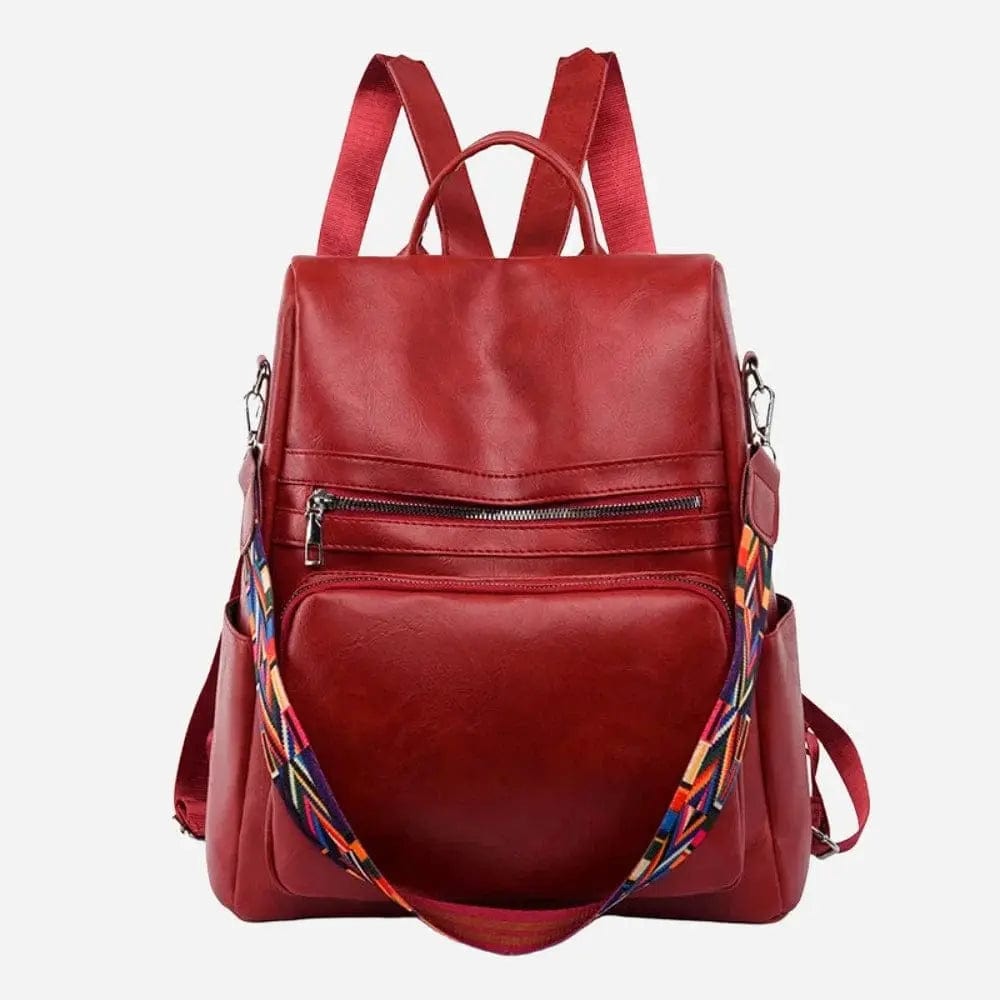 Petit sac de voyage femme simili cuir Rouge Dailysac