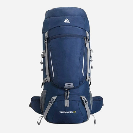 Sac à Dos 60L Voyage - Idéal pour la Randonnée et le Trek Bleu Dailysac