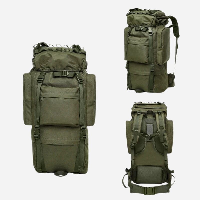Sac à dos 70 litres | Camping et Voyage Vert militaire Dailysac