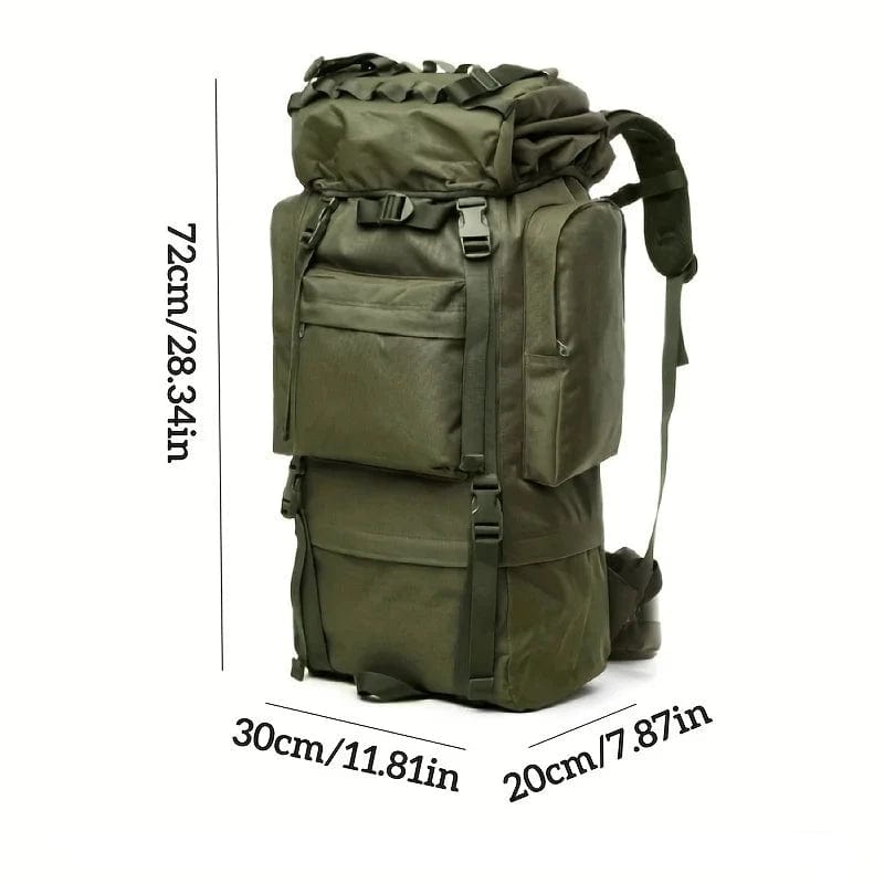 Sac à dos 70 litres | Camping et Voyage Vert militaire Dailysac