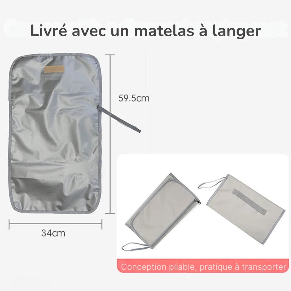 Sac à dos à langer avec matelas Dailysac