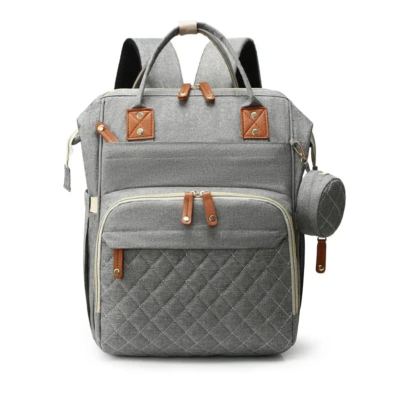 Sac à dos à langer USB Gris clair Dailysac