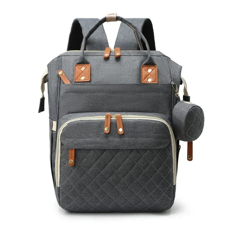 Sac à dos à langer USB Gris foncé Dailysac