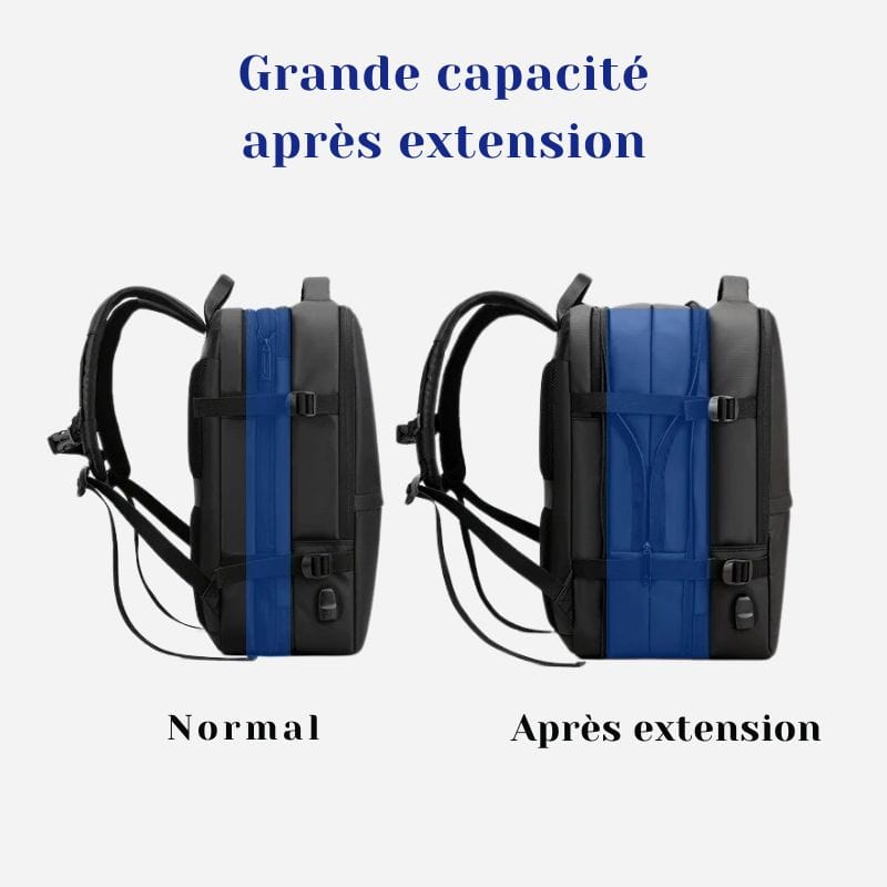 Sac à Dos Cabine Grande Capacité - Extensible Dailysac
