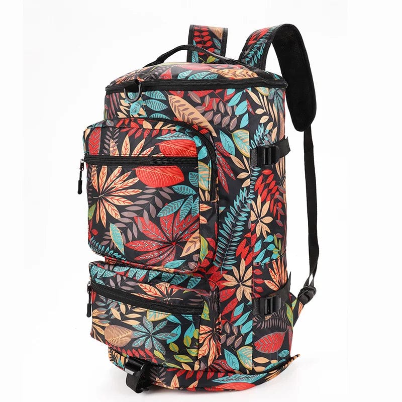 Sac à dos convertible femme - Voyage Rouge fleuri Dailysac