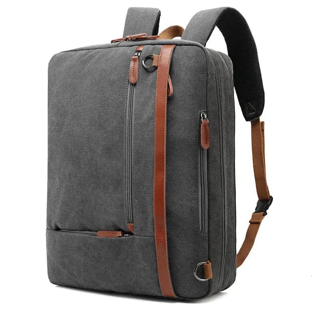 Sac à dos de ville pour homme ordinateur Gris canvas Dailysac