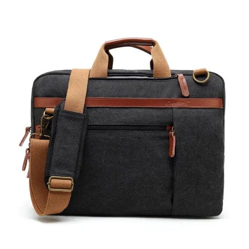 Sac à dos de ville pour homme ordinateur Noir canvas Dailysac