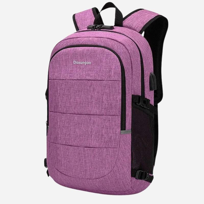 Sac à dos de voyage avec recharge usb Violet Dailysac