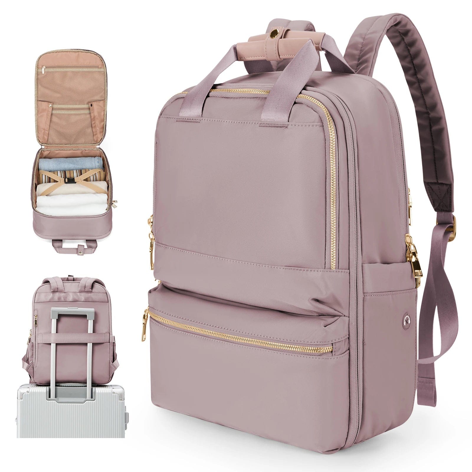 Sac à dos de voyage cabine femme Violet Dailysac