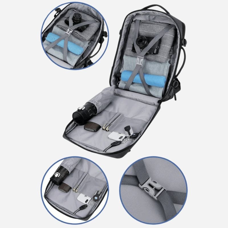 Sac à dos de voyage taille cabine - 42x30x23cm Dailysac