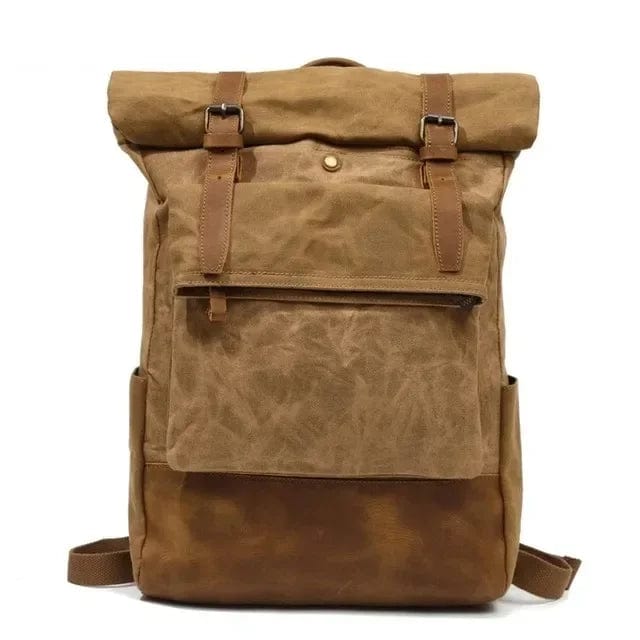 Sac à dos moto vintage homme Khaki Dailysac