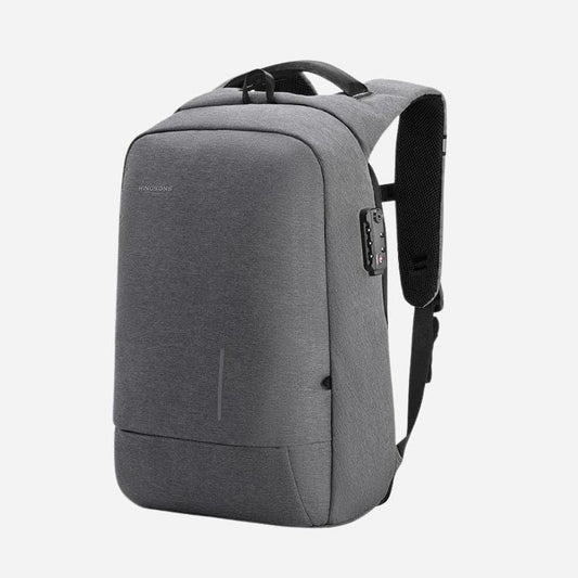Sac à dos ordinateur 13 pouces – Sécurisé et pratique pour vos voyages Gris clair Dailysac