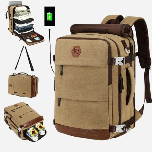 Sac à dos pour voyager en avion Khaki Dailysac