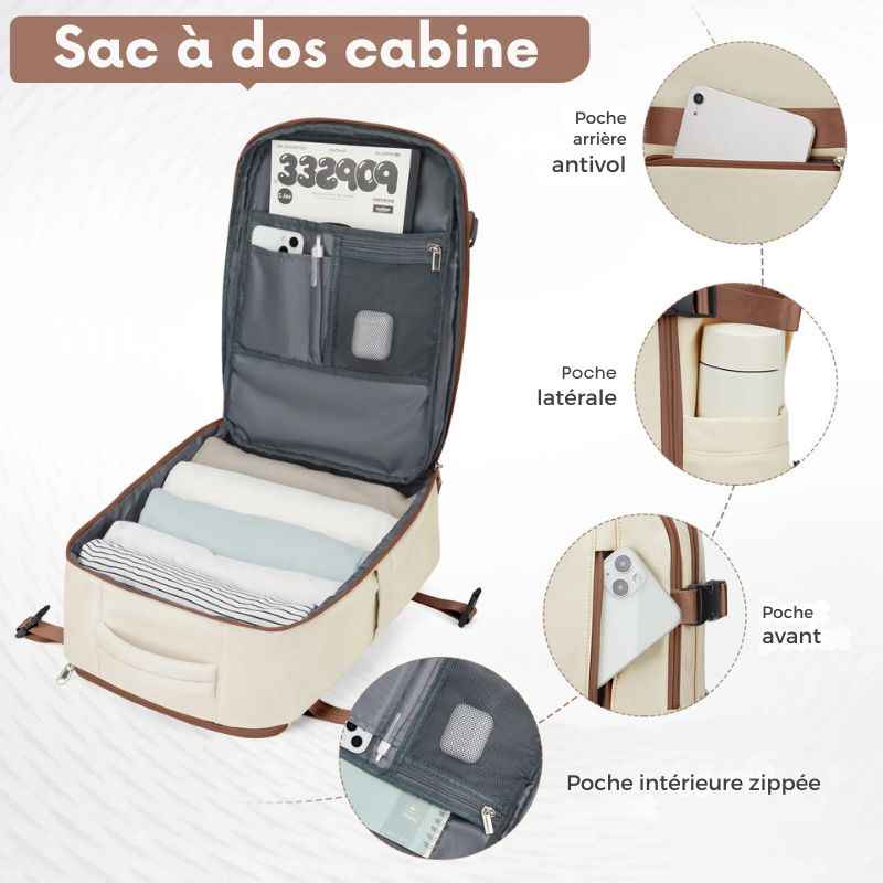 Sac à dos taille bagage cabine Dailysac