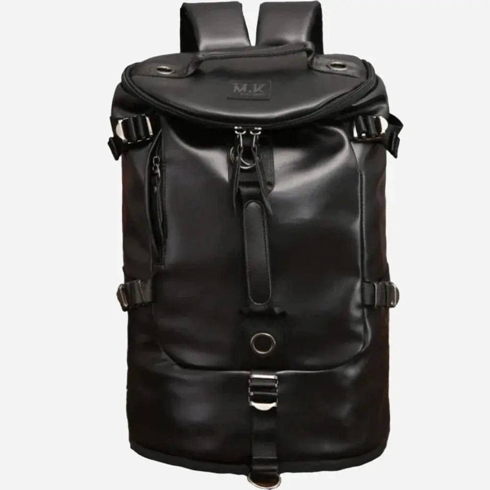 Sac à dos voyage cuir homme Noir pu Dailysac