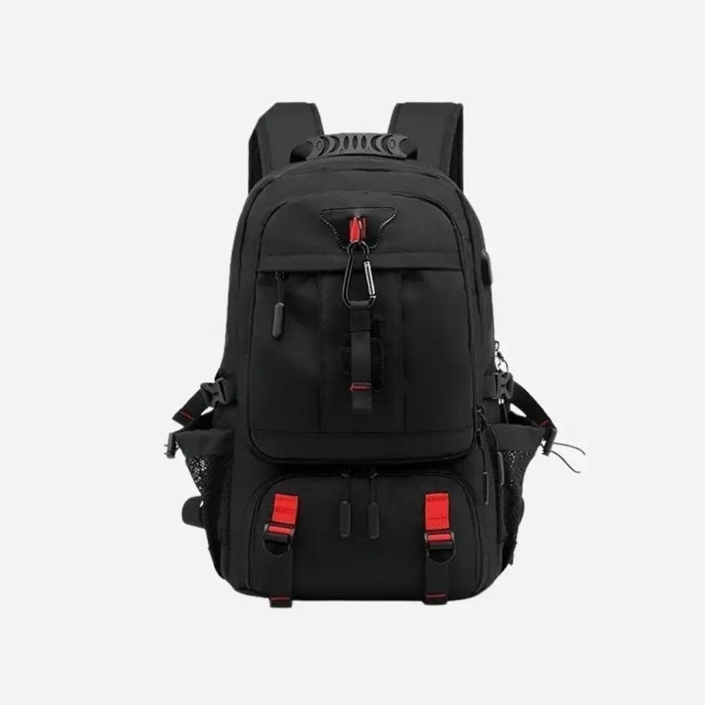 Sac à dos voyage rando 50L Noir rouge Dailysac