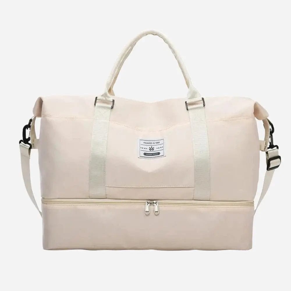 Sac à main de voyage femme bandoulière Blanc cassé Dailysac