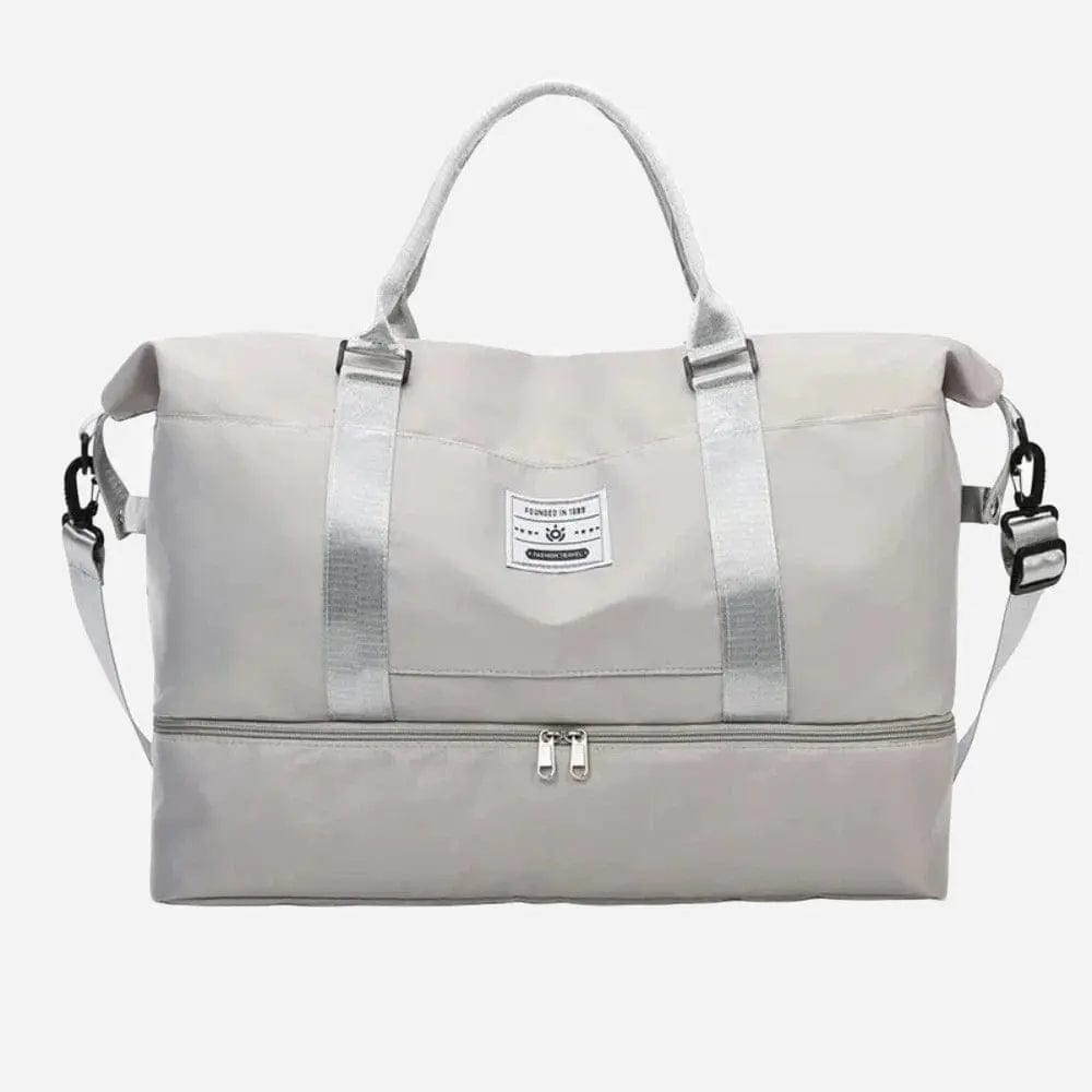 Sac à main de voyage femme bandoulière Gris clair Dailysac