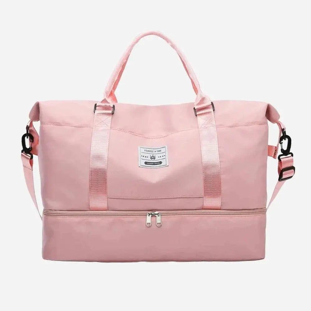 Sac à main de voyage femme bandoulière Rose clair Dailysac