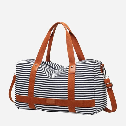 Sac cabine femme chic Noir rayé Dailysac