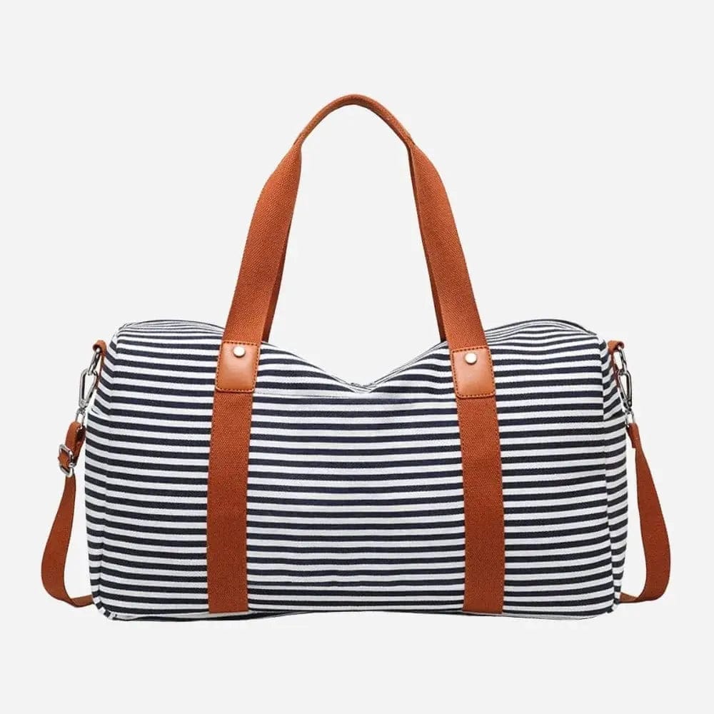 Sac cabine femme chic Noir rayé Dailysac