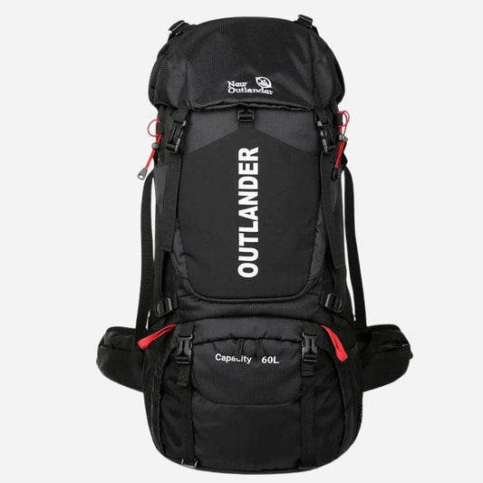 Sac de Voyage 60L - Idéal pour la Randonnée et le Trek Noir Dailysac