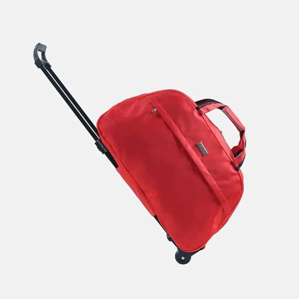 Sac de voyage à roulettes Rouge simple Dailysac