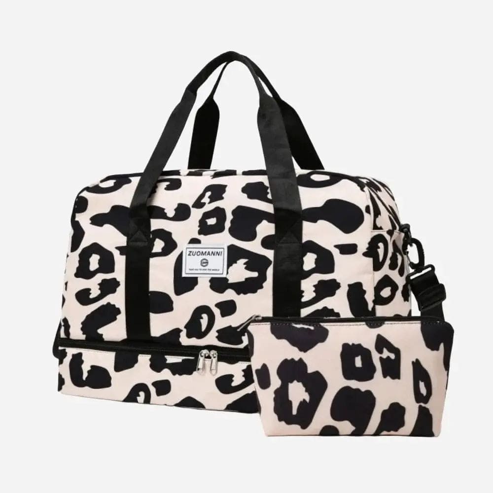 Sac de voyage animaux Kaki léopard P Dailysac