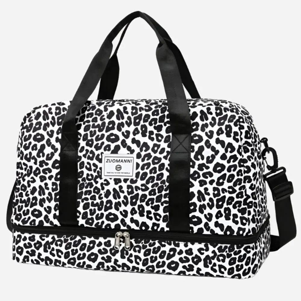 Sac de voyage animaux Noir léopard Dailysac