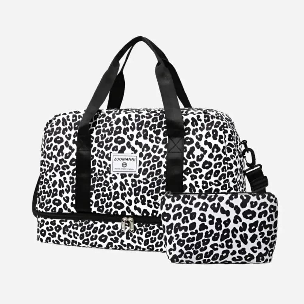 Sac de voyage animaux Noir léopard P Dailysac