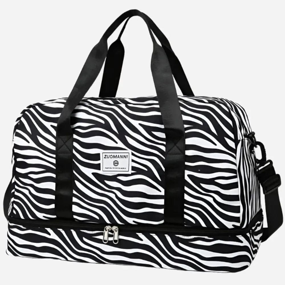 Sac de voyage animaux Noir zèbre Dailysac