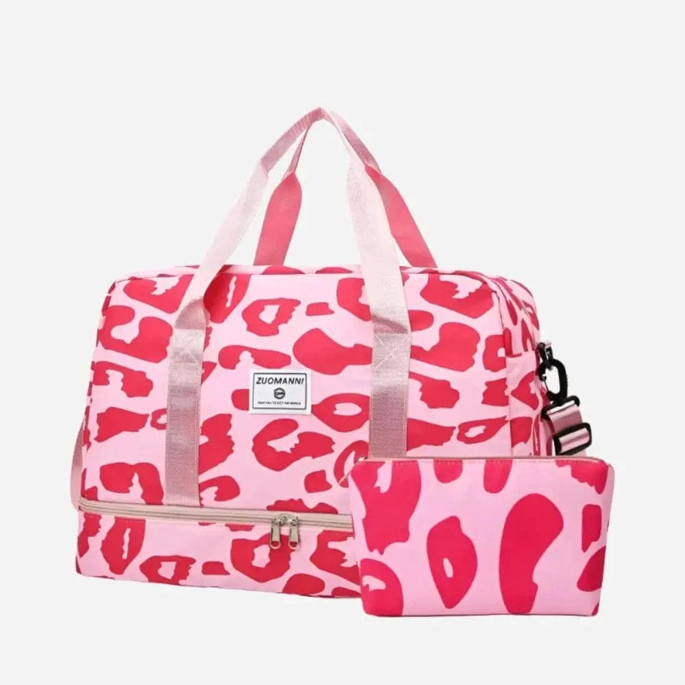 Sac de voyage animaux Rose léopard P Dailysac