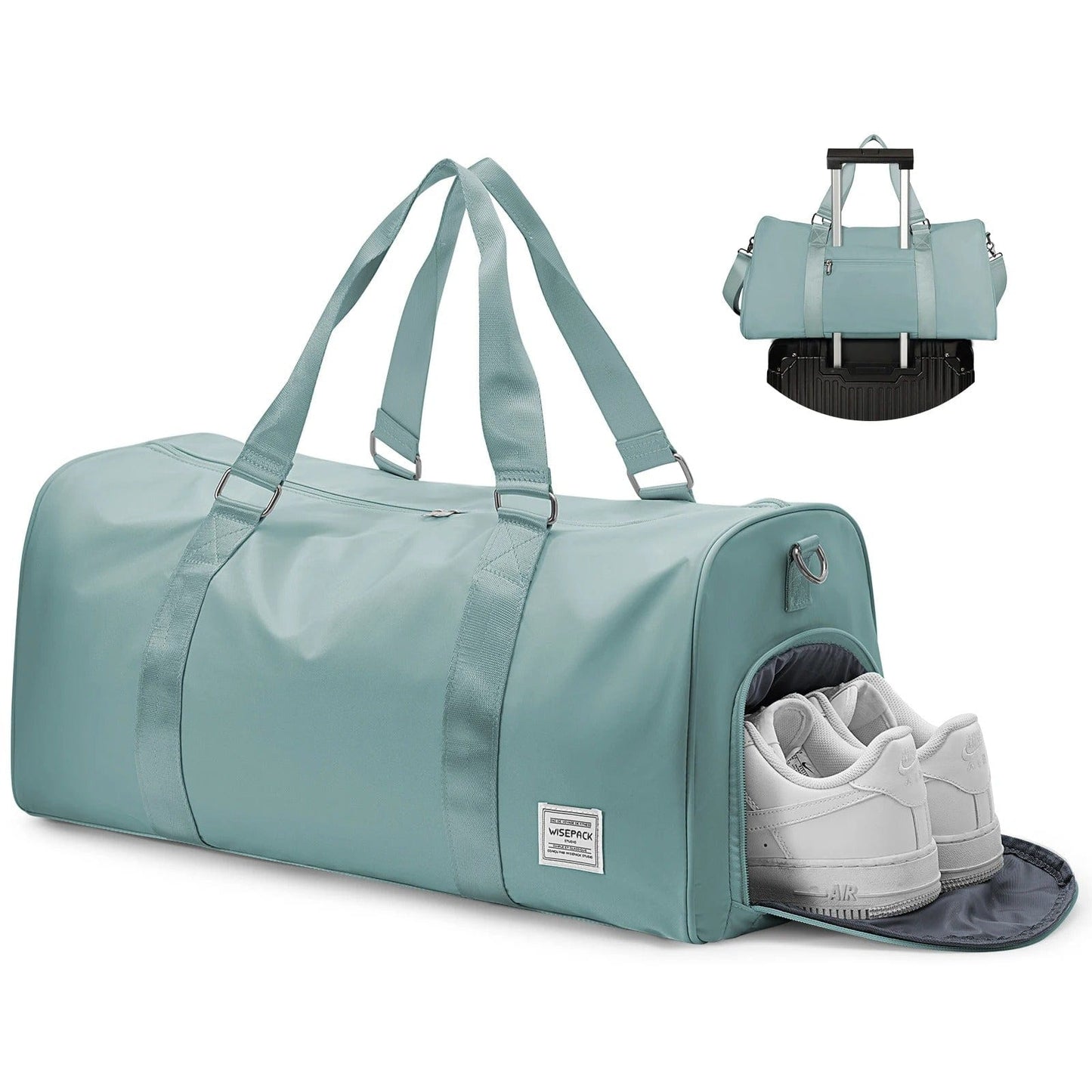 Sac de voyage avec compartiment chaussures Bleu clair Dailysac