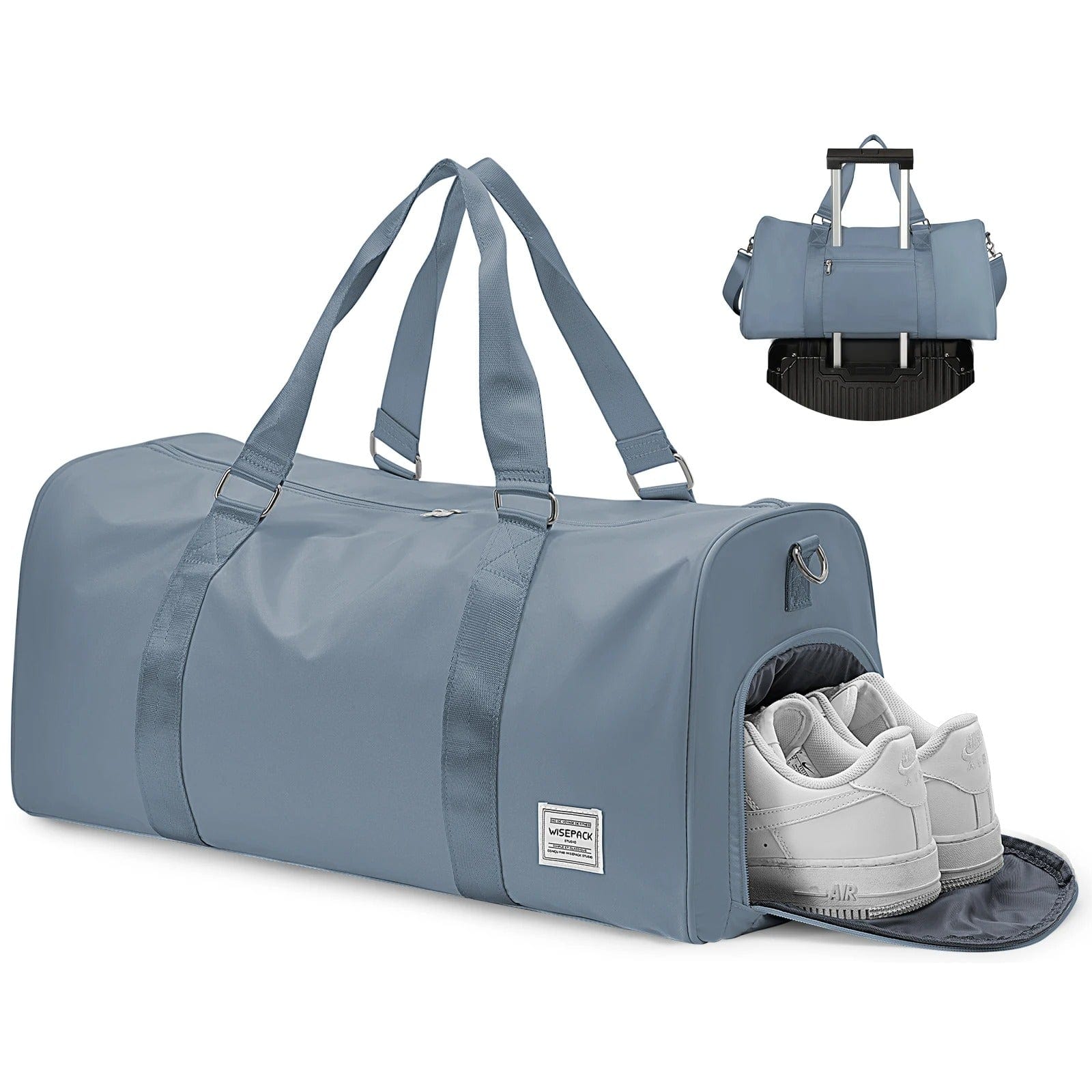 Sac de voyage avec compartiment chaussures Bleu profond Dailysac