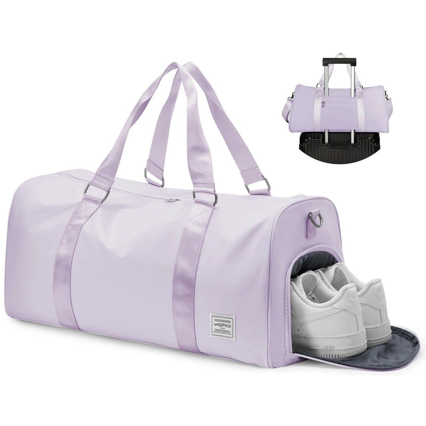 Sac de voyage avec compartiment chaussures Violet clair Dailysac