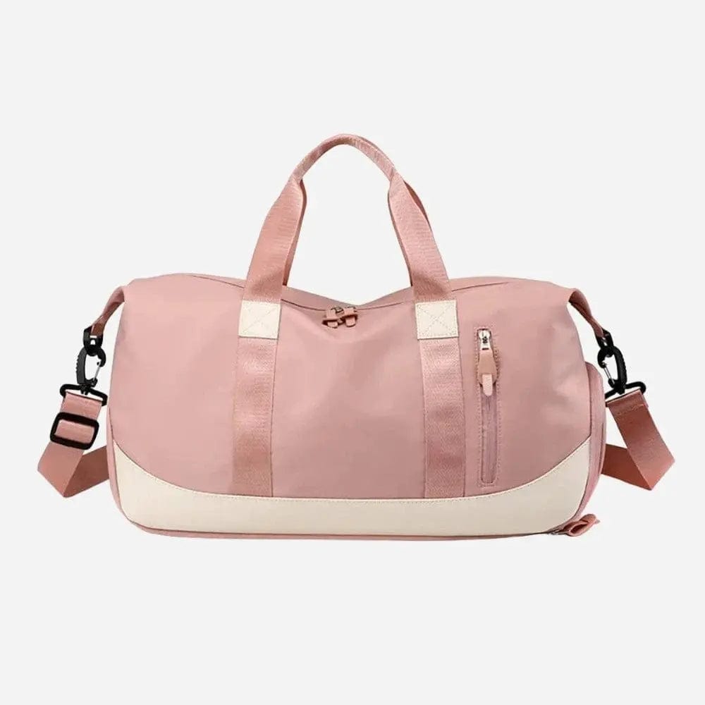 Sac de voyage avec rangement chaussures Rose Dailysac