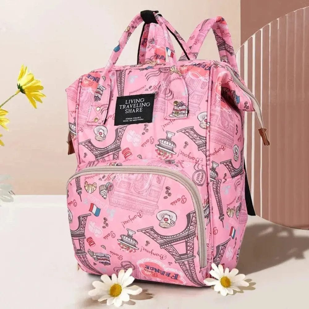 Sac de voyage bébé fille Rose foncé Dailysac