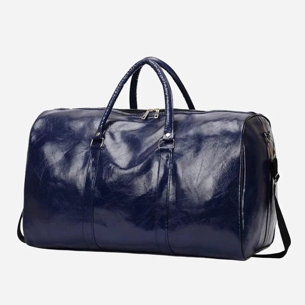 Sac de voyage cabine en cuir Bleu Dailysac